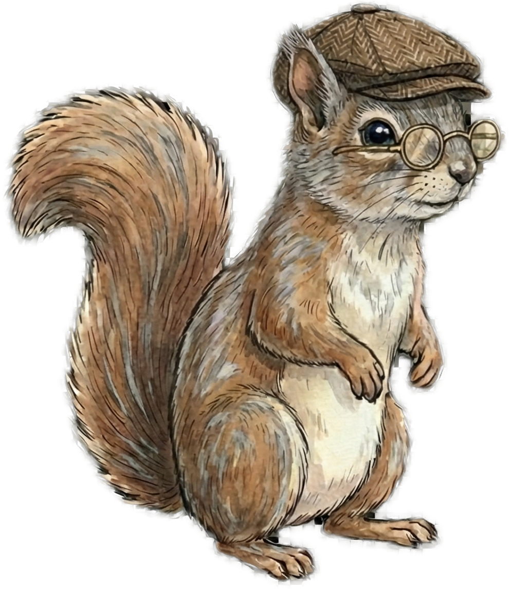 Elder squirrel — wise and watchful